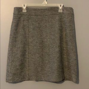 Ann Taylor Factory wool blend a-line skirt grey